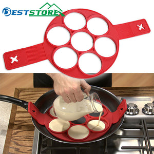 Pancake Maker Egg Ring Maker Nonstick Easy Fantastic Egg Omelette Mold Kitchen Gadgets Cooking Tools Silicone - MigrationJob