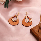 X&P New Fashion Round Dangle Drop Korean Earrings For Women Geometric Round Heart Gold Earring Wedding 2020 kolczyki Jewelry - MigrationJob