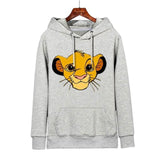 The Lion King Cartoon Print Hoodie Women Loose Casual Cute Long Sleeve Lady Pullover Tops Harajuku Streetwear Sweatshirt Clothes - MigrationJob