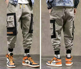 Streetwear hommes Multi poches Cargo sarouel Hip Hop décontracté mâle survêtement pantalon Joggers pantalon mode Harajuku hommes pantalon - MigrationJob