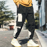 Streetwear hommes Multi poches Cargo sarouel Hip Hop décontracté mâle survêtement pantalon Joggers pantalon mode Harajuku hommes pantalon - MigrationJob