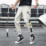 Streetwear hommes Multi poches Cargo sarouel Hip Hop décontracté mâle survêtement pantalon Joggers pantalon mode Harajuku hommes pantalon - MigrationJob